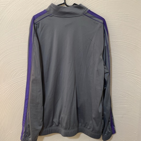 Nike XL mens full zip jacket purple and grey 100% polyester coat mens - Picture 9 of 11